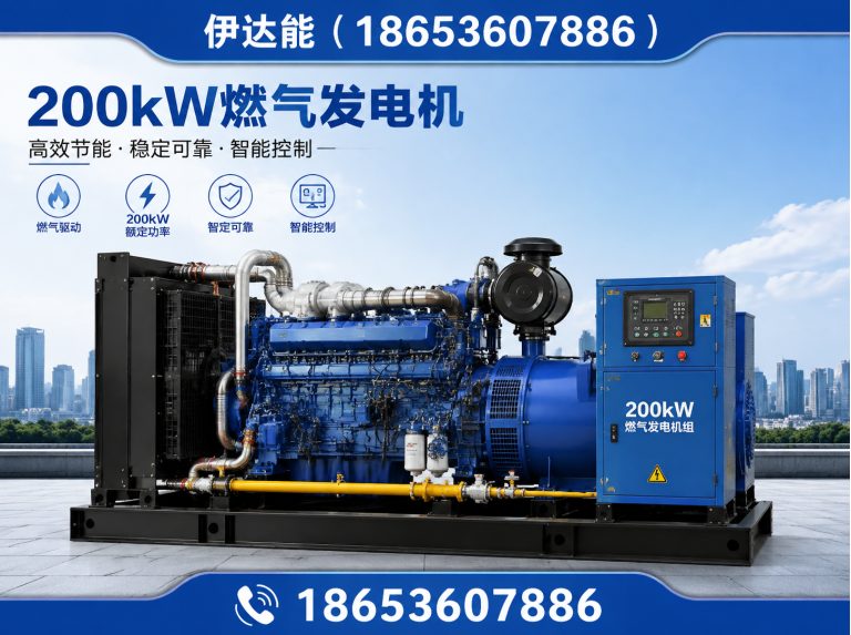 诸城市200kW燃气发电机展示图